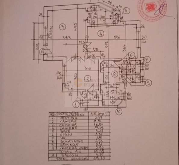 3 camere | Etaj 3/4 | Nemobilat | Universitate - Piata C. A . Rosetti - Poză 10