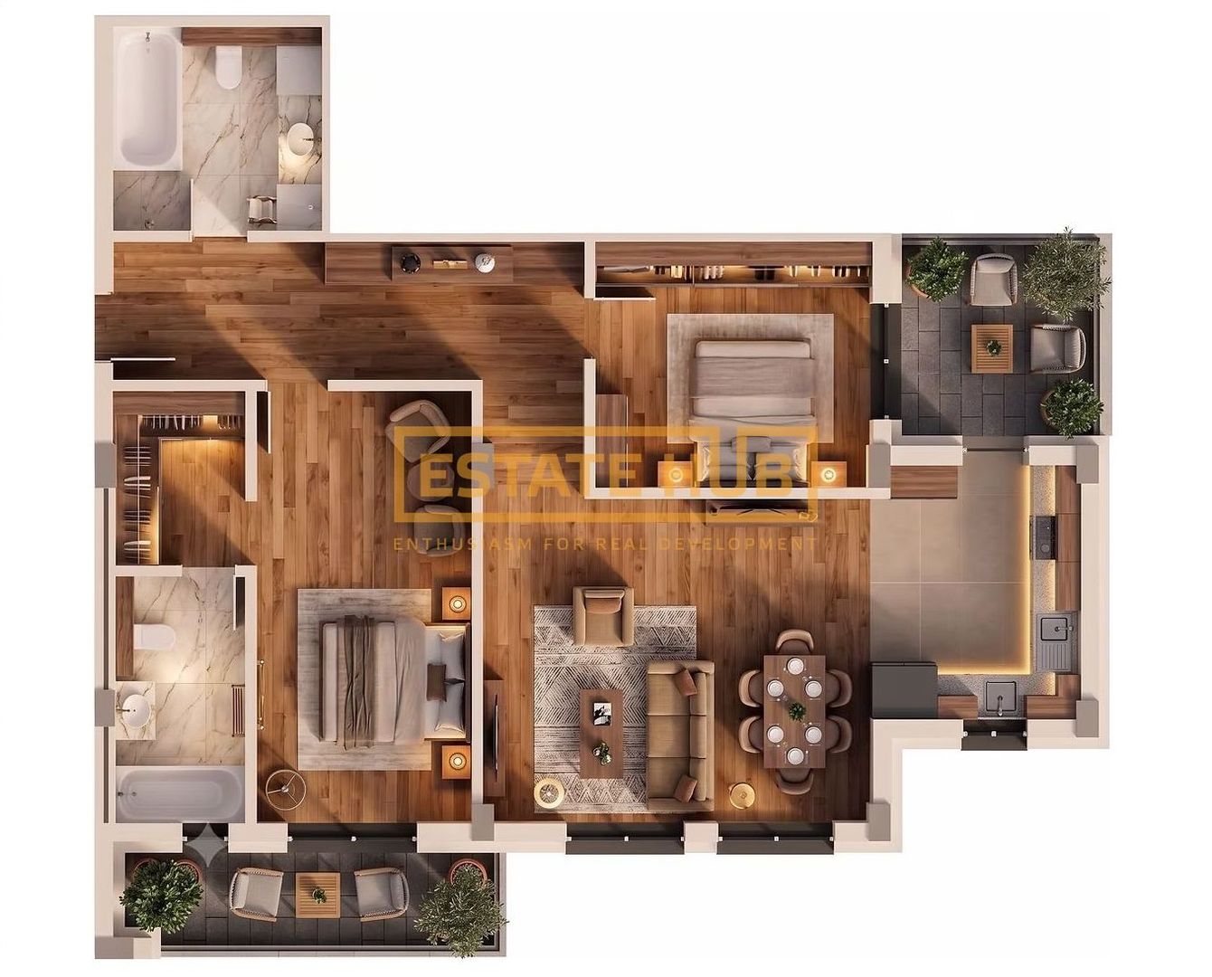 Apartamente 4 camere | Standarde NZEB | Comision 0 - Poză 2