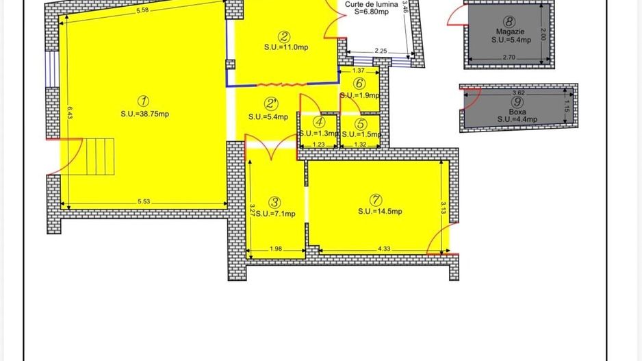 NECTORA IMOB-Spatiu comercial Str. G. Enescu, Ultracentral,2 cam,2 bai - Poză 3