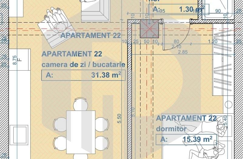 Apartament | 2 Camere | Calea surii mici -Etaj 1 cu lift - Poză 2