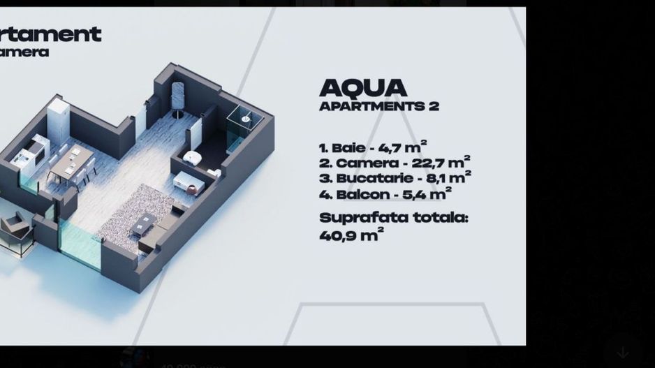 Garsonieră  - Mamaia Nord , vedere la mare, bloc finisat. - Poză 7