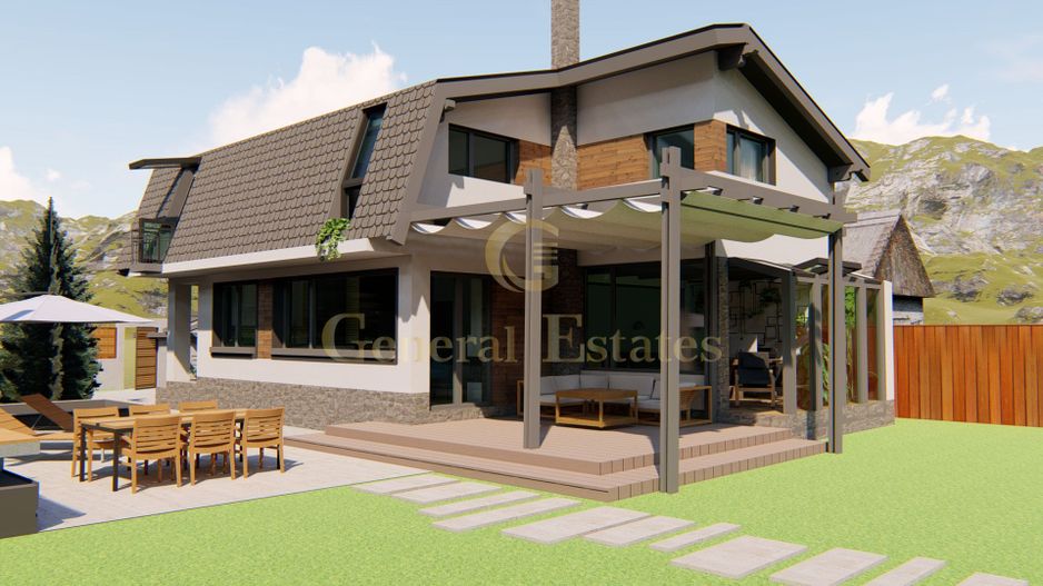 Casa moderna la rosu in Cristian - Poză 3