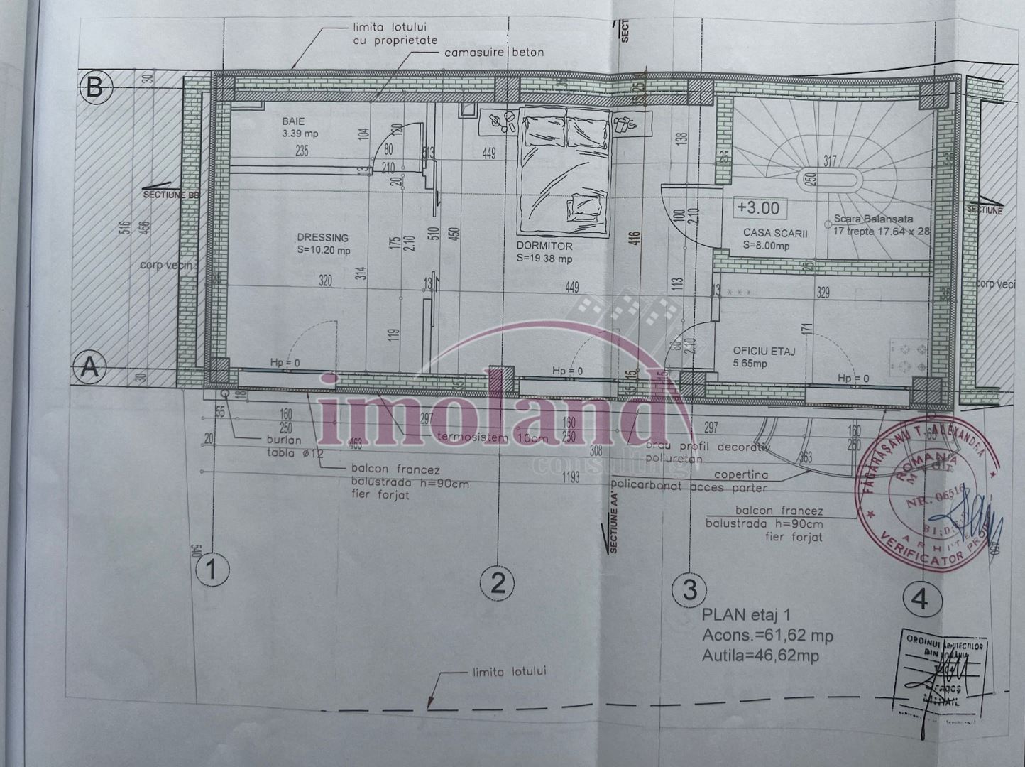 Imobil NOU - D+P+2+M - vanzare - Polona-Calea Dorobanti - Schiță 13