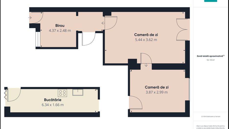 Apartament 3 camere, strada Corneliu Coposu - Poză 7