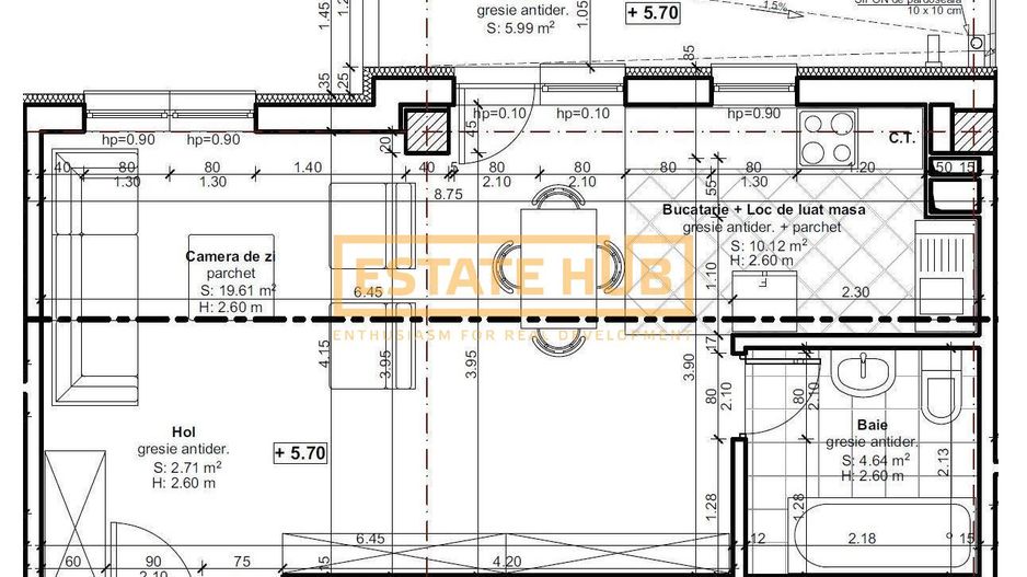 Apartament nou 1 camera | Str Dorobantilor | Comision 0% - Poză 12