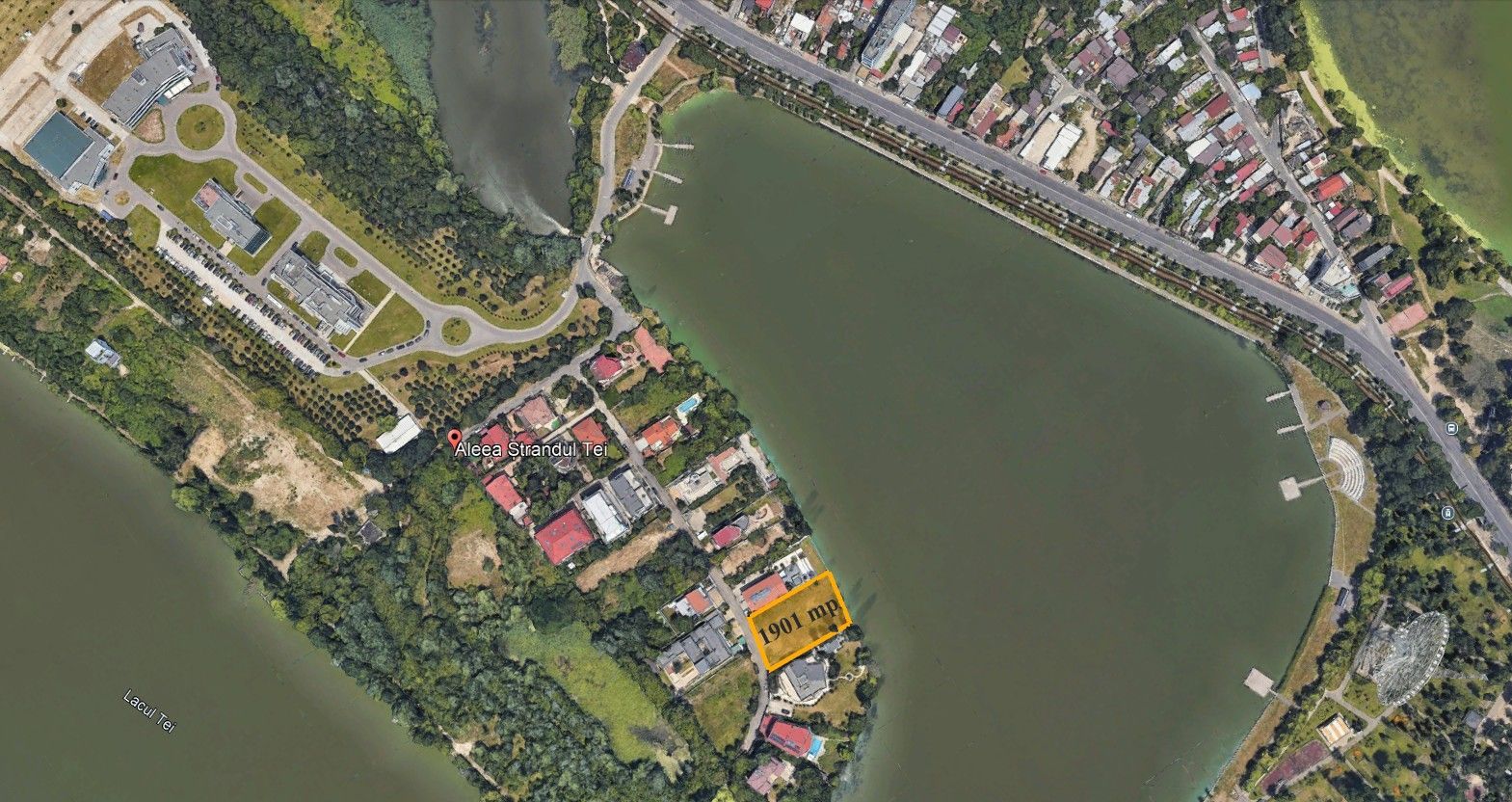 Teren de Vanzare | malul lacului TEI | Proiect Autorizat - Poză 1