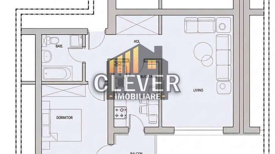 2 camere decomandat | Regie Residence | 5 min metrou Grozavesti - Schiță 8