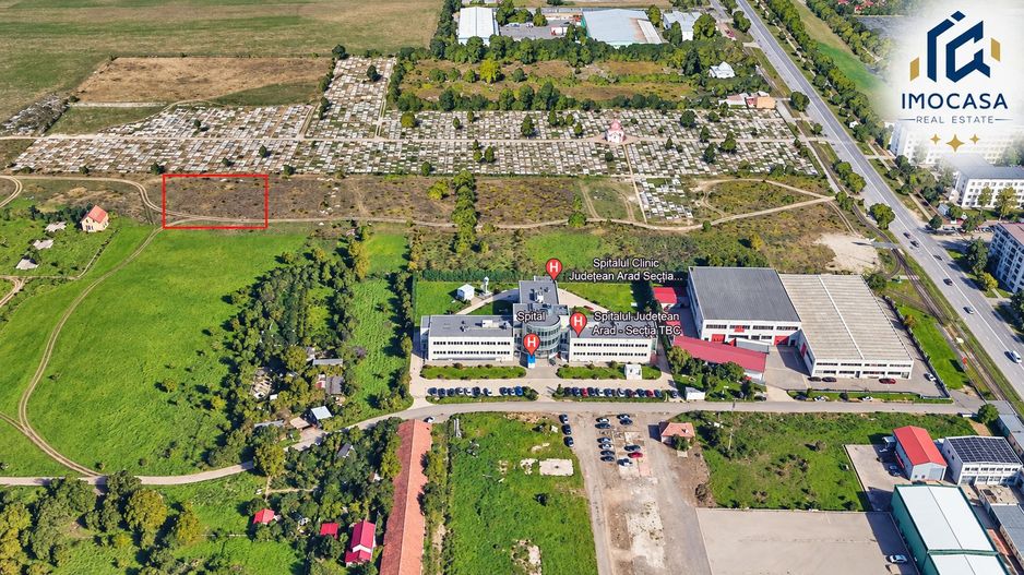 Teren intravilan situat în cartierul Gradiște Arad, usor accesibil - Poză 1