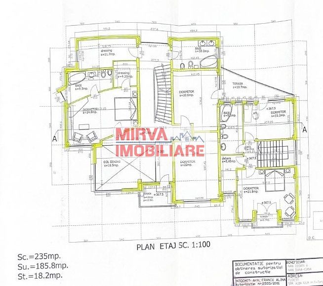 🏡 Casă deosebită – 2 unități locative, 6 dormitoare, zona Albert - Schiță 159