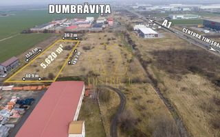 Teren pentru uz comercial - industrial 5620 mp | Dumbravita - Poză 1
