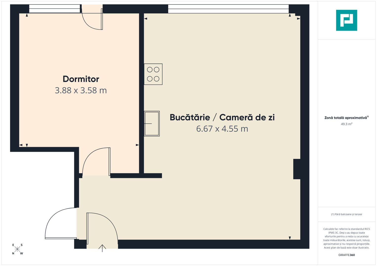 Apartament 2 camere, Dumbravița, zonă liniștită - Poză 7