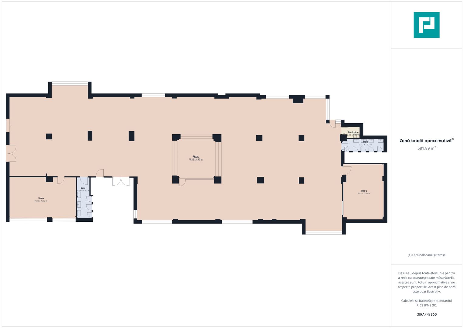 Spațiu de birouri clasa A, 700 mp în Arad - Poză 3