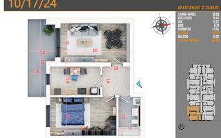 Apartament 2 camere decomandat,Pallady,Sector 3, Metrou - Poză 3