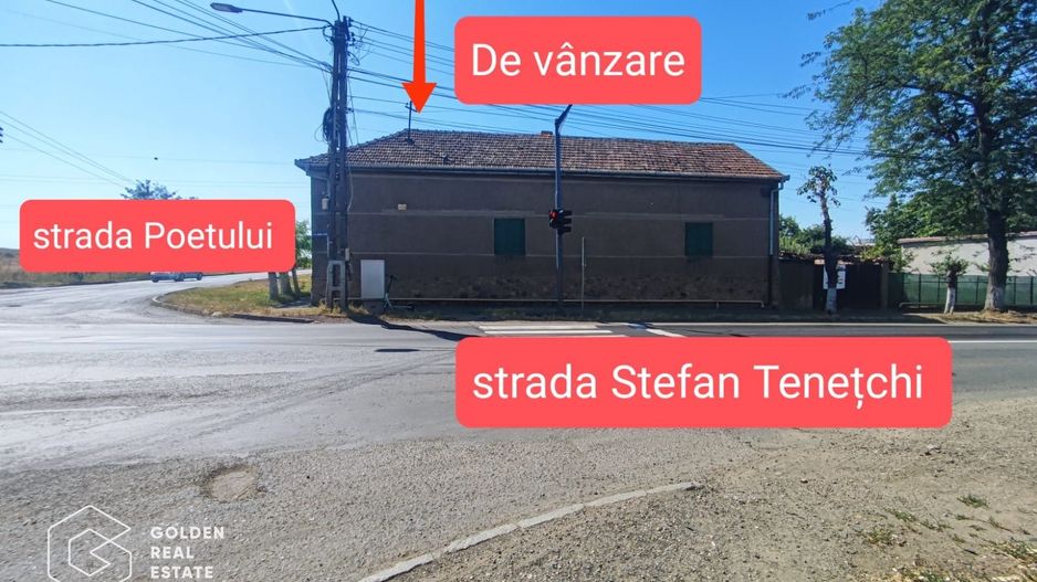 Teren 938 mp cu casa, amplasare pe colt, vad comercial, zona Gai - Poză 1