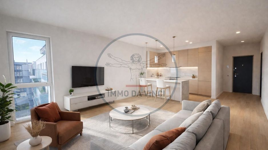 Apartement 2 camere 55mp bloc NOU Marasti | Bulgaria Cluj Napoca - Poză 1