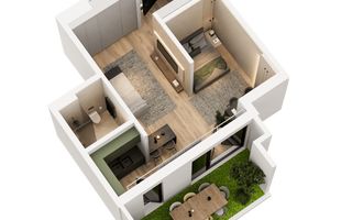 STUDIO DUBLU | CU GRADINA | LANGA PARCUL TEI - Poză 9