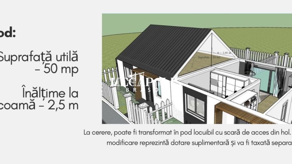 Casă / 2 camere / Codlea / Credit - Poză 11