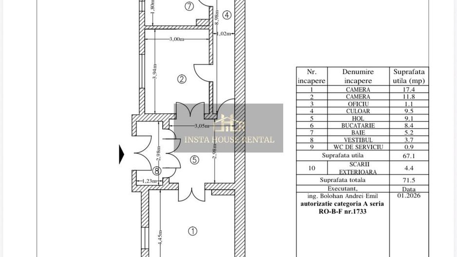 ❇️ Casă   Domenii | Str. Mircea Zorileanu | locuință sau business - Schiță 17