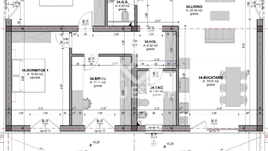 Apartament 4 camere cu terasa si pod, mobilat utilat - Poză 10