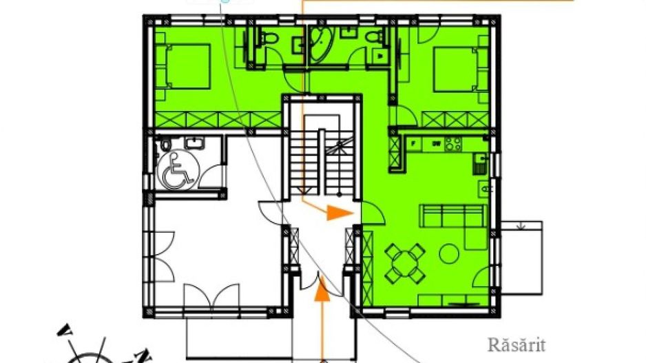 Apartament 3 camere, 2 bai - 65 mp | Curte proprie 80 mp | Comision 0% - Poză 11