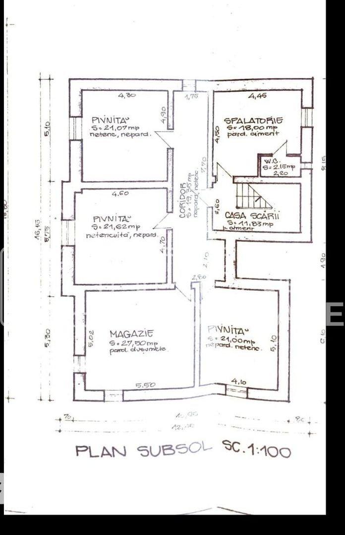 Casă boierească cu teren 900 mp – Calea Poplăcii, Sibiu - Schiță 31