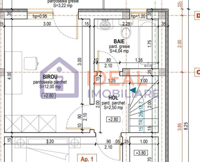 Casa insiruita cu 3 camere si gradina, Calea Cisnadiei - Schiță 7