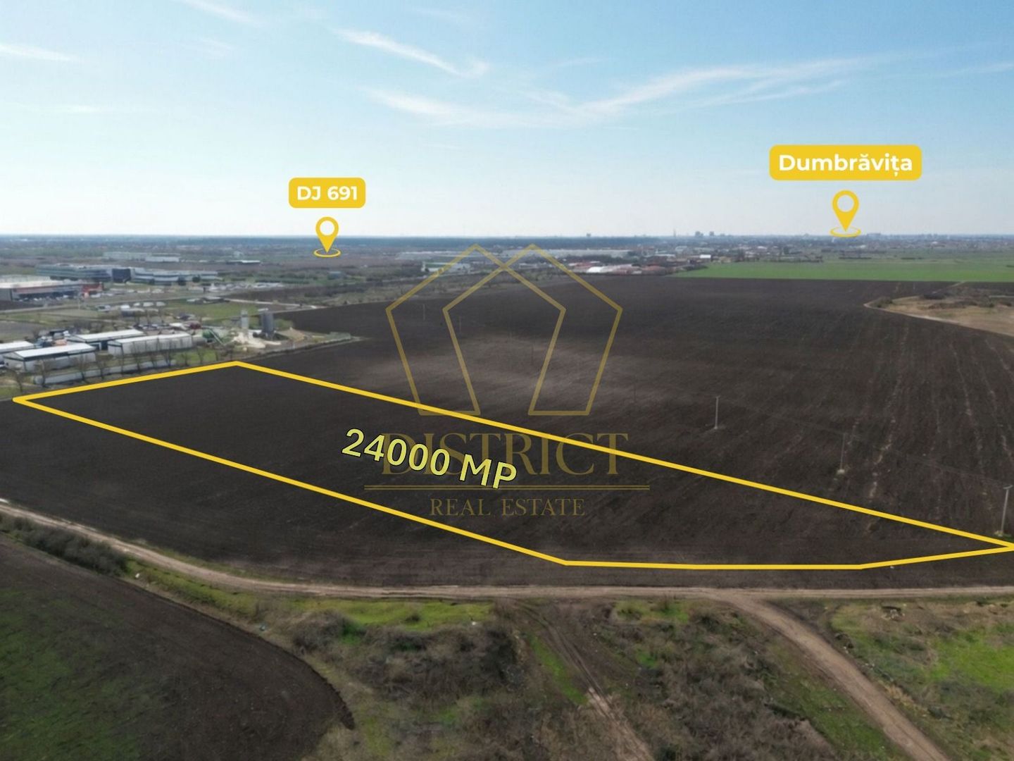 Teren extravilan in zona industriala dezvoltata | Dumbravita - Giarmata - Poză 1