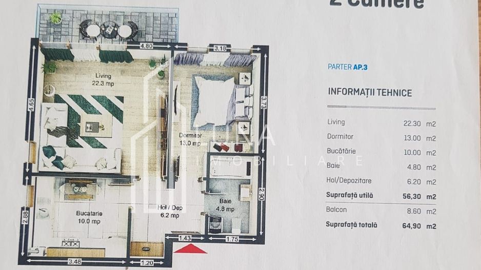2 Camere Premium | Complex Rezidențial Nou 2022 | Parcare + Boxă - Poză 7