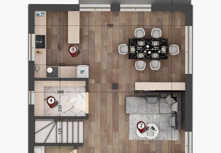 Vila individuala 4 camere | Tunari | Sistem Energetic Centralizat - Poză 14