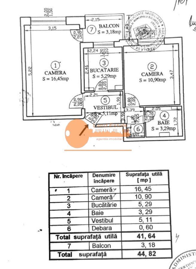 2 Camere Decomandat | Metrou 1 Decembrie 1918 la 5 Minute - Schiță 15