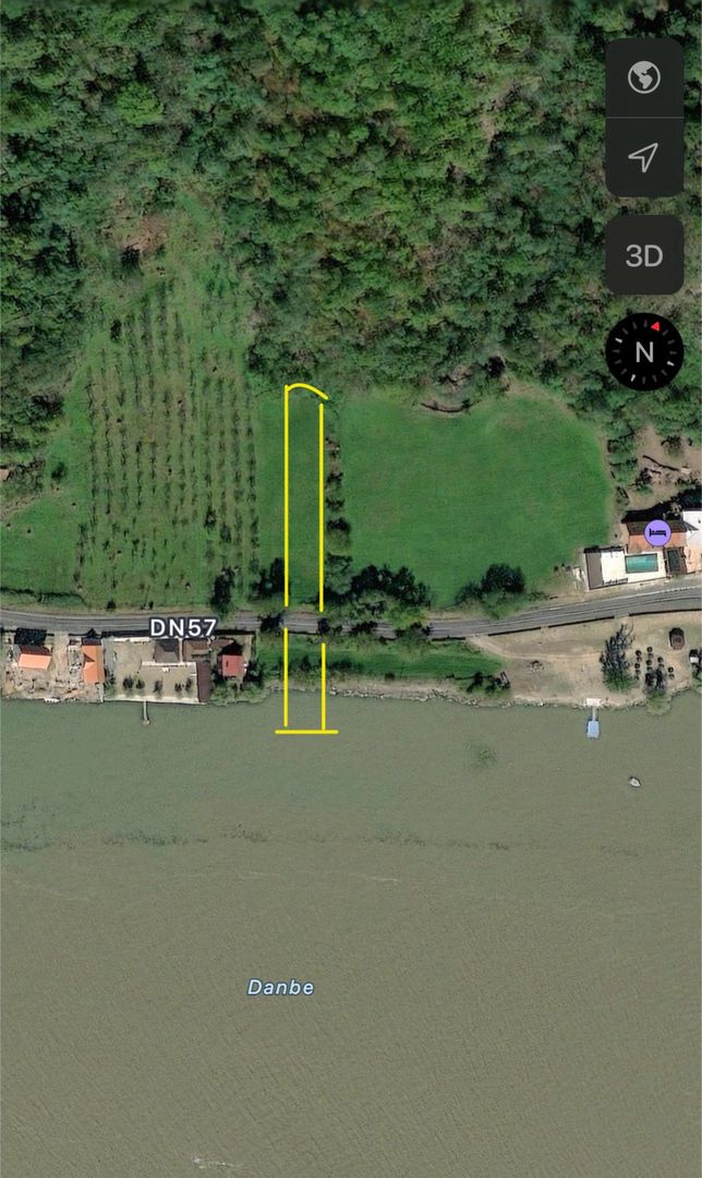 Teren de vanzare pe malul Dunarii. - Poză 1