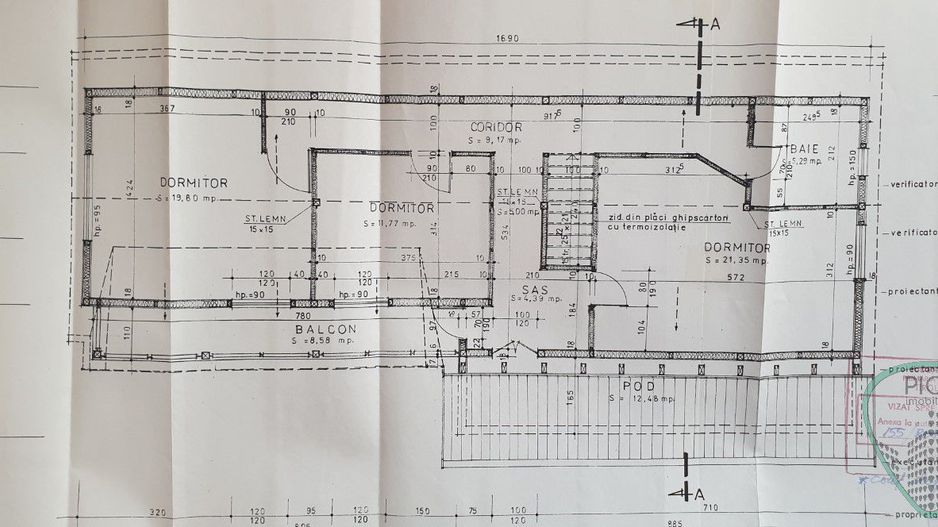 P 1015 - Casă cu 5 camere în Târgu Mureș, cartierul Unirii - Schiță 10