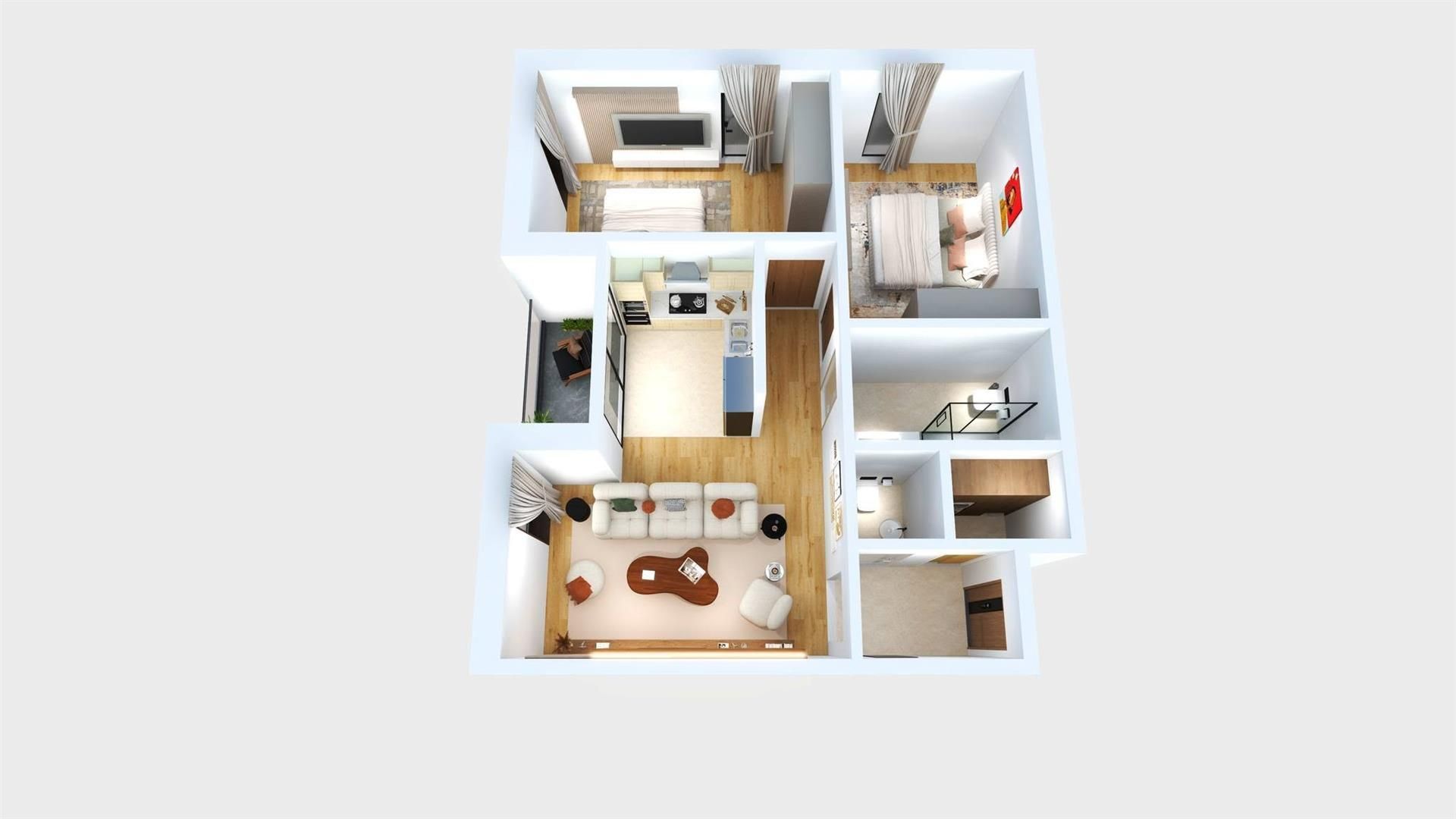 Apartament 3 camere, bloc nou 69 mp.,Cetate, zona exclusivista - Poză 3