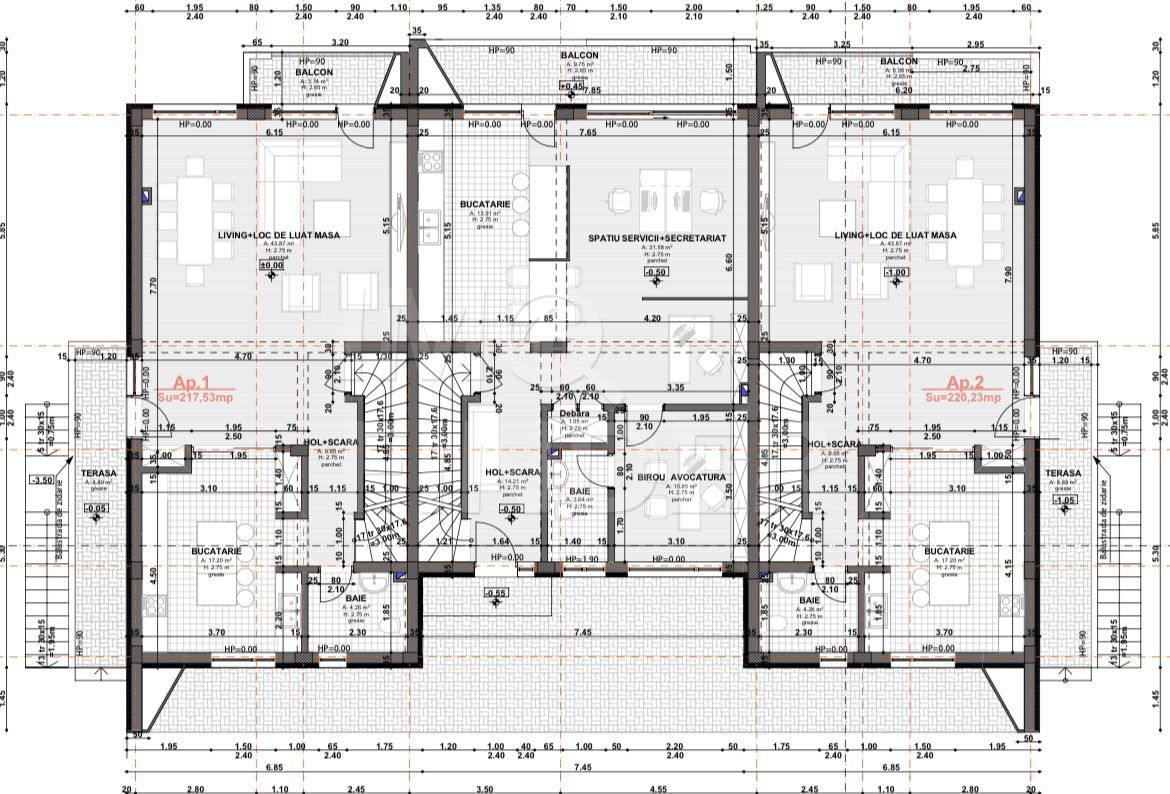 Vanzare casa de tip triplex, zona Grand Hotel Italia - Poză 9