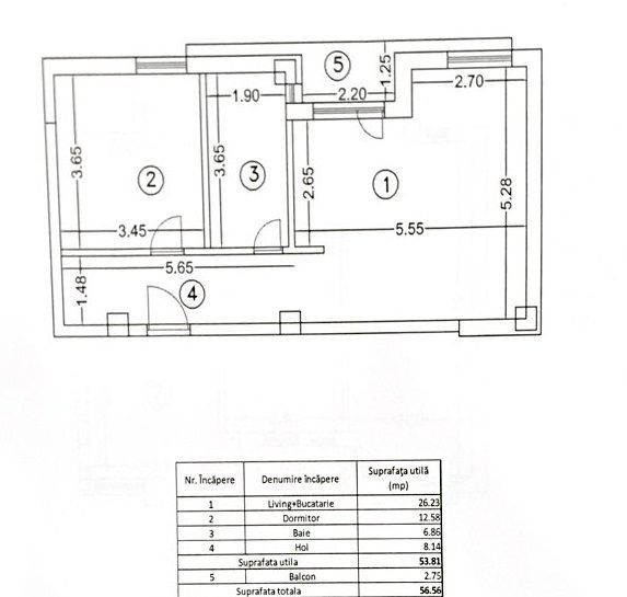Apartament 2 camere – ultracentral Otopeni, direct de la dezvoltator - Schiță 10