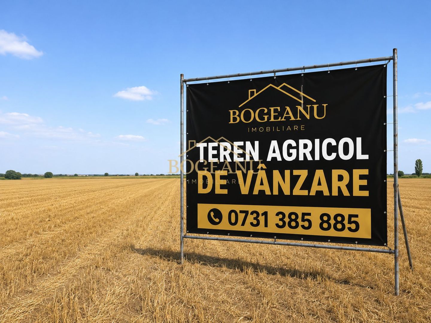 BG185-Teren agricol 6,11 ha Cornești Timis– acces asfalt–14.000 €/ha - Poză 2
