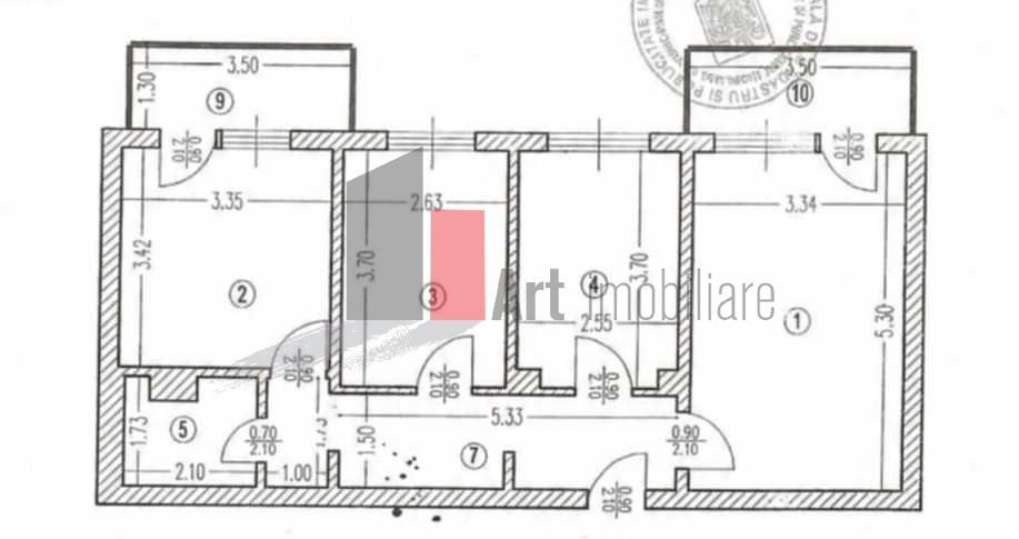 Vanzare apartament 3 cam(70mp), cu centrala termica, Lujerului, 2 min. metrou - Poză 8