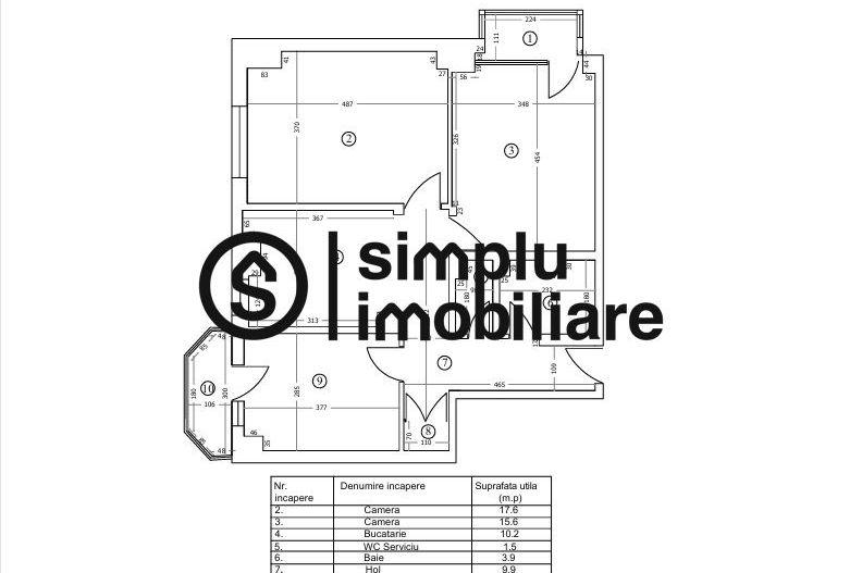 3 camere decomandate, etaj 3/7 Lapus - Poză 8
