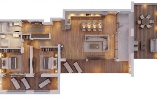 Apartament Ultracentral cu 3 camere, Piata Unirii, 140.60mp - Schiță 1