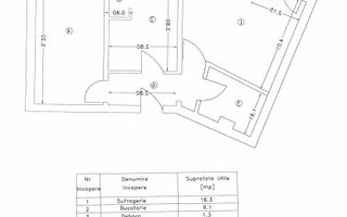 Apartament cu 2 camere, etaj 1, partial mobilat, zona GARĂ; - Poză 10