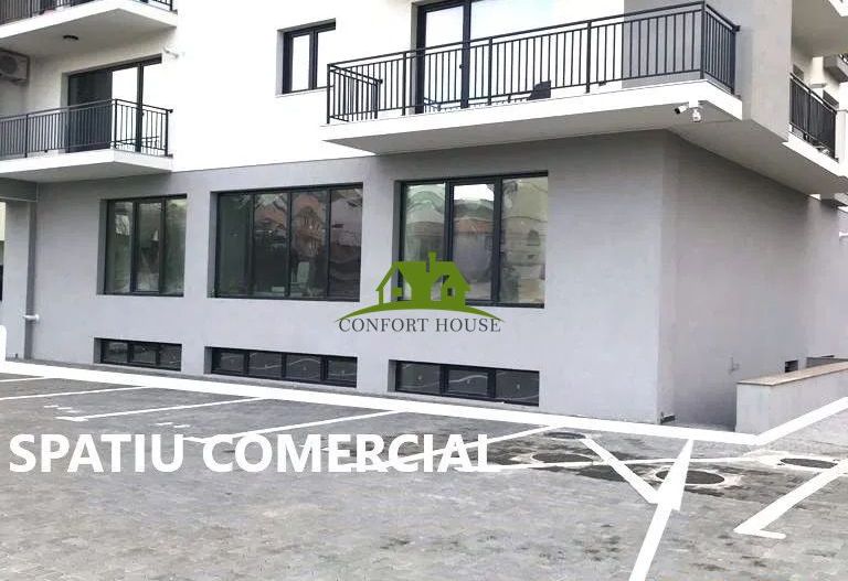 Spatiu comercial nou amenajat 2 intrari/2bai/2centrale/PVC tripan - Poză 1