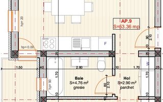 Etaj 1. Finisaje la alegere. Pozitie excelenta - Schiță 13