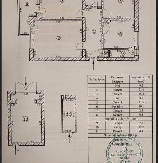 Centru Civic,  apartament spatios, cu pivniță,  garaj si priveliste frumoasă - Poză 14