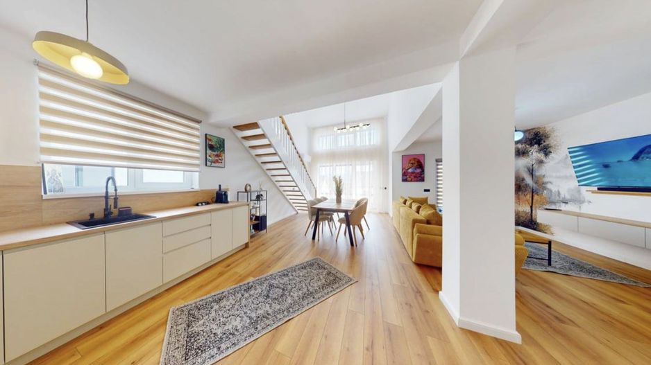 Penthouse de vanzare in Sibiu, pe 2 niveluri, mobilat si utilat modern - Poză 8