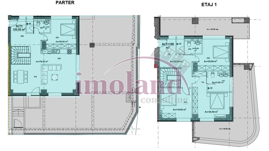 Duplex rezidential|comercial|birouri - 5-6 camere - vanzare - Lacul Floreasca - Schiță 13