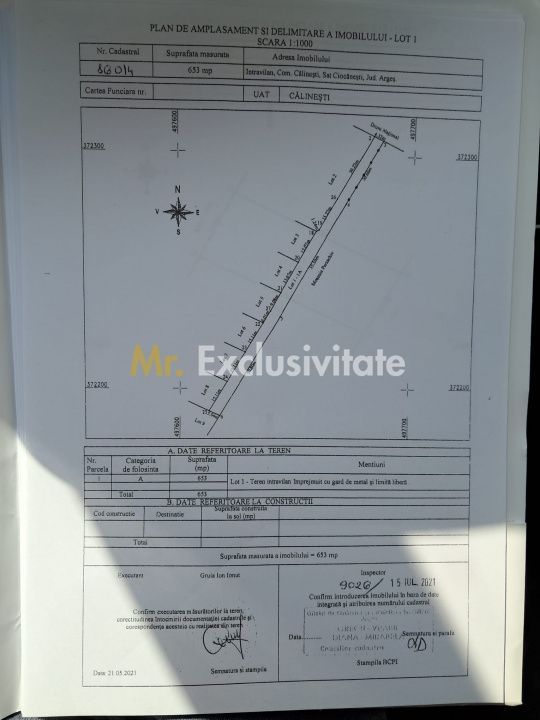 Teren  intravilan intrare Calinesti! - Poză 7