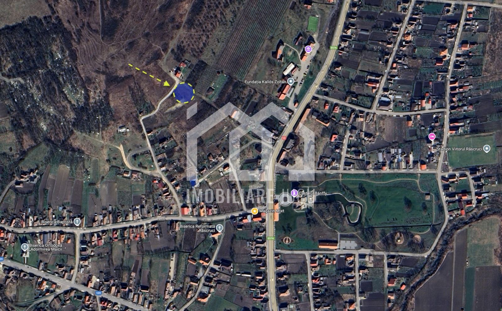 Teren intravilan în Răscruci – 1259 mp, cu vedere panoramică - Poză 1