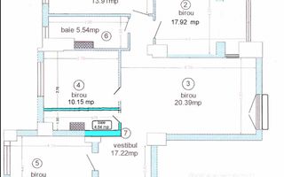 INCHIRIERE APARTAMENT 4 CAMERE | PIATA VICTORIEI - Schiță 10