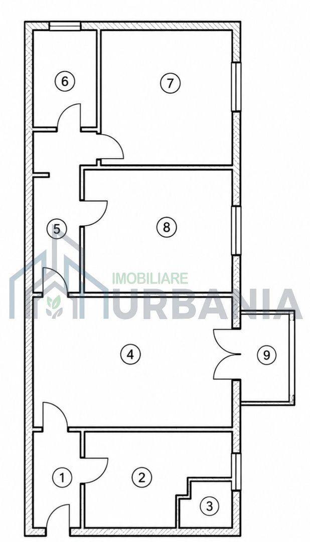 Apartament 3 camere de vanzare, zona Zimbru, Alexandru cel Bun - Poză 1
