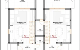 Duplex despartit prin CT | Toate utilitatile | Langa asfalt | Lidl - Schiță 15